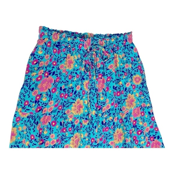 MEROKEETY Boho Floral
Print Pleated Skirt size L - Picture 7 of 16